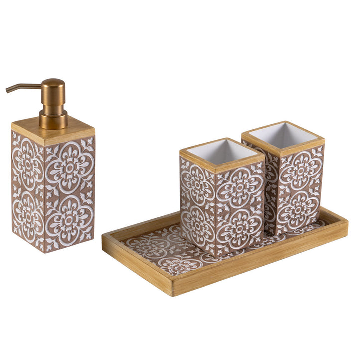 Soho Plus Bathroom Set Of 4 - Peach