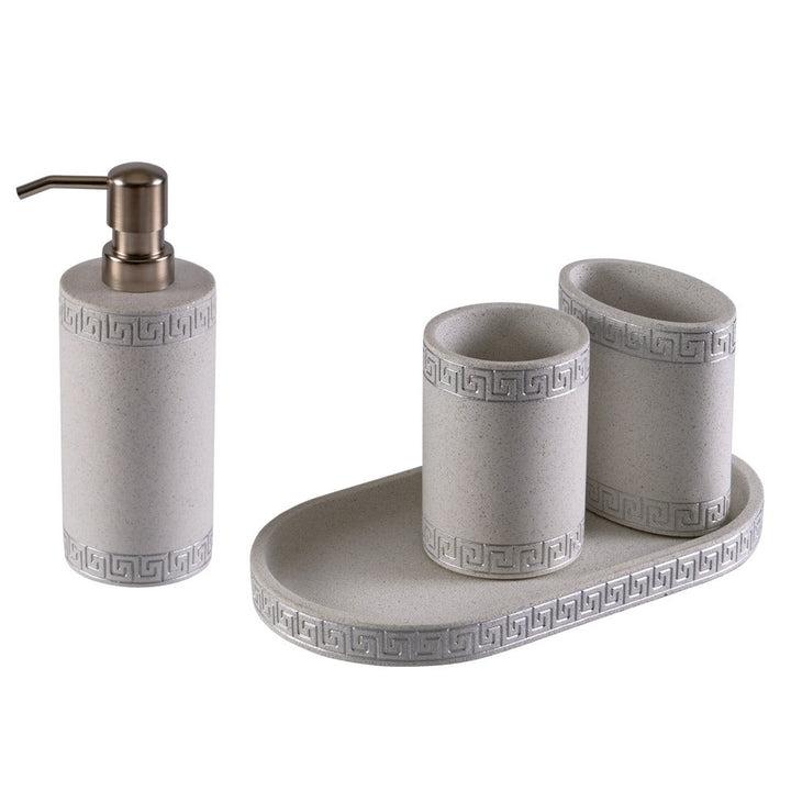Soho Plus Bathroom Set Of 4 - White