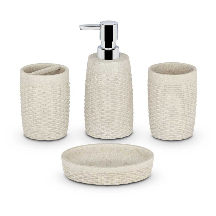 Soho Bathroom Set Of 4 - Beige