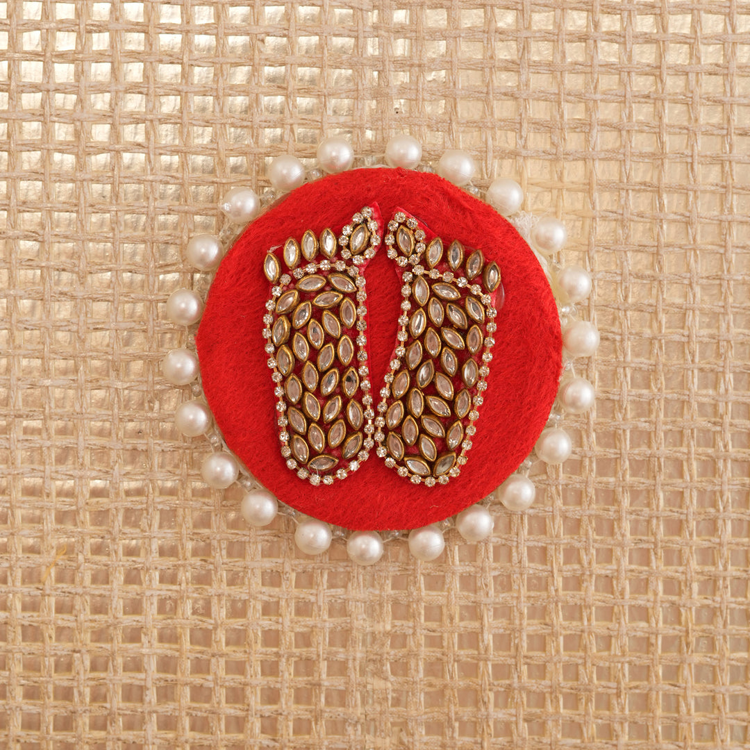 Lakshmi Charan Moti Paduka for Pooja & Diwali Decoration