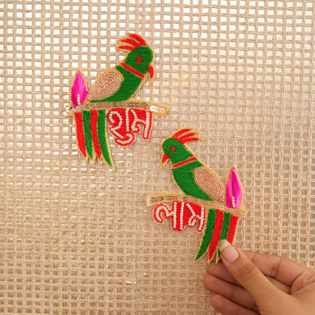 Parrot Shubh Labh Hanging For Diwali Decoration