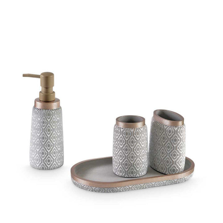 Soho Plus Bathroom Set Of 4 - Beige