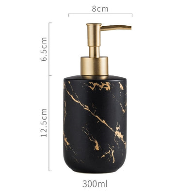Marmo Collection Liquid Dispenser Black (300ml)