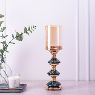 Pine Mosaic Bulb Candle Stand