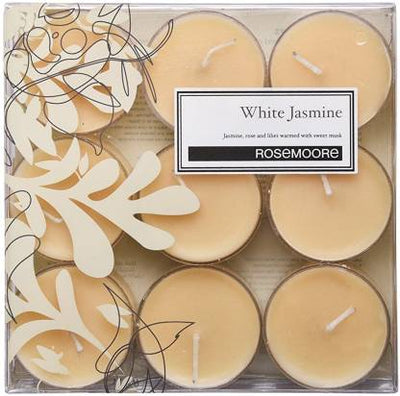 Jasmine scented tea light candles by Home 360