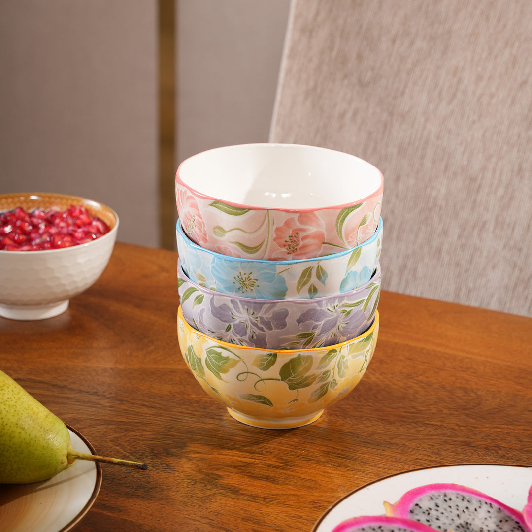 Assorted Floral Ceramic Bowl
