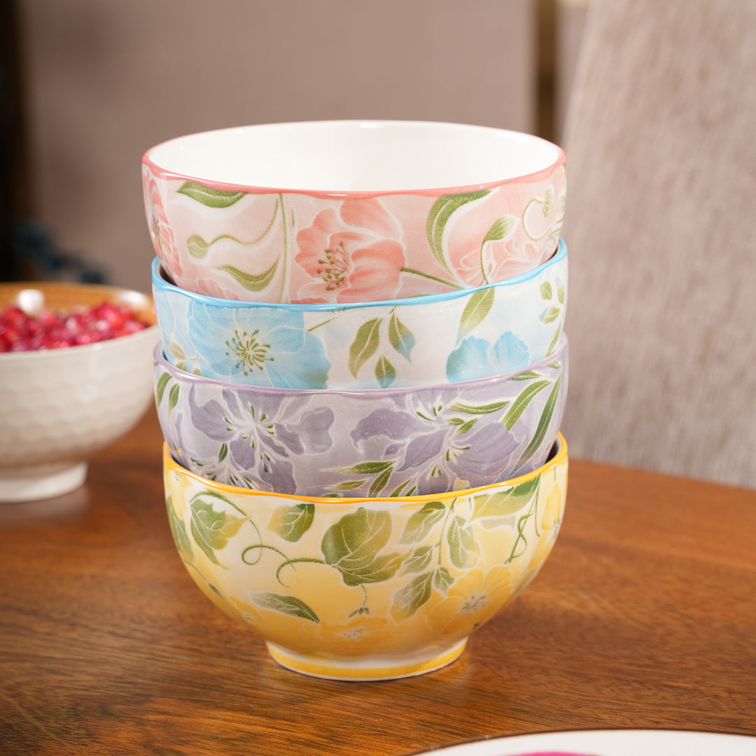 Assorted Floral Ceramic Bowl
