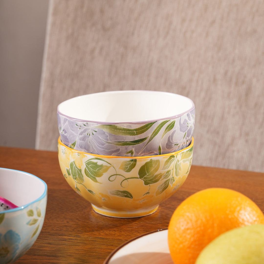 Assorted Floral Ceramic Bowl