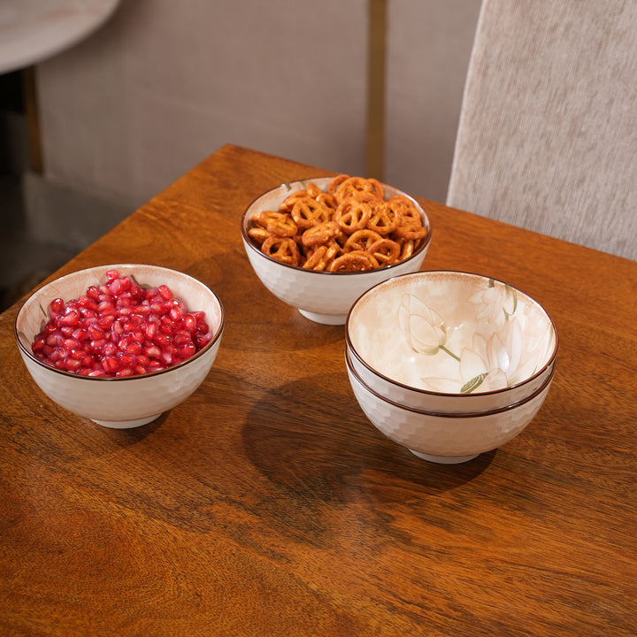 Blossom Lotus Ceramic Bowls