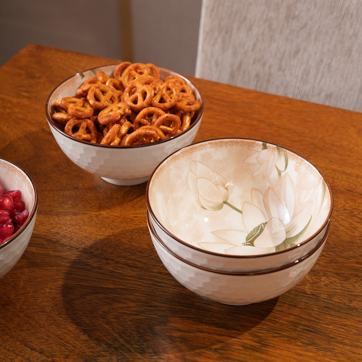 Blossom Lotus Ceramic Bowls