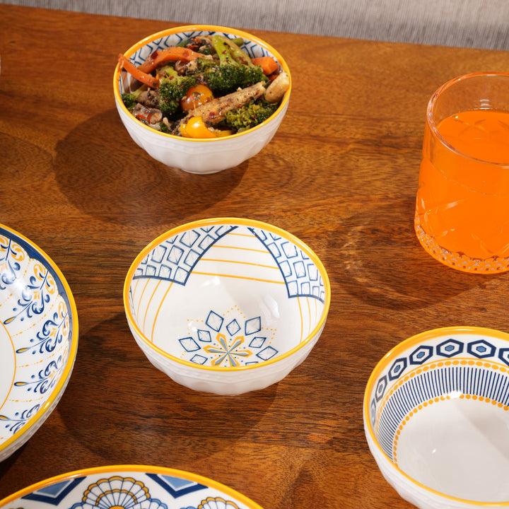 Mosaic Ceramic Dinnerware & Bowl Set