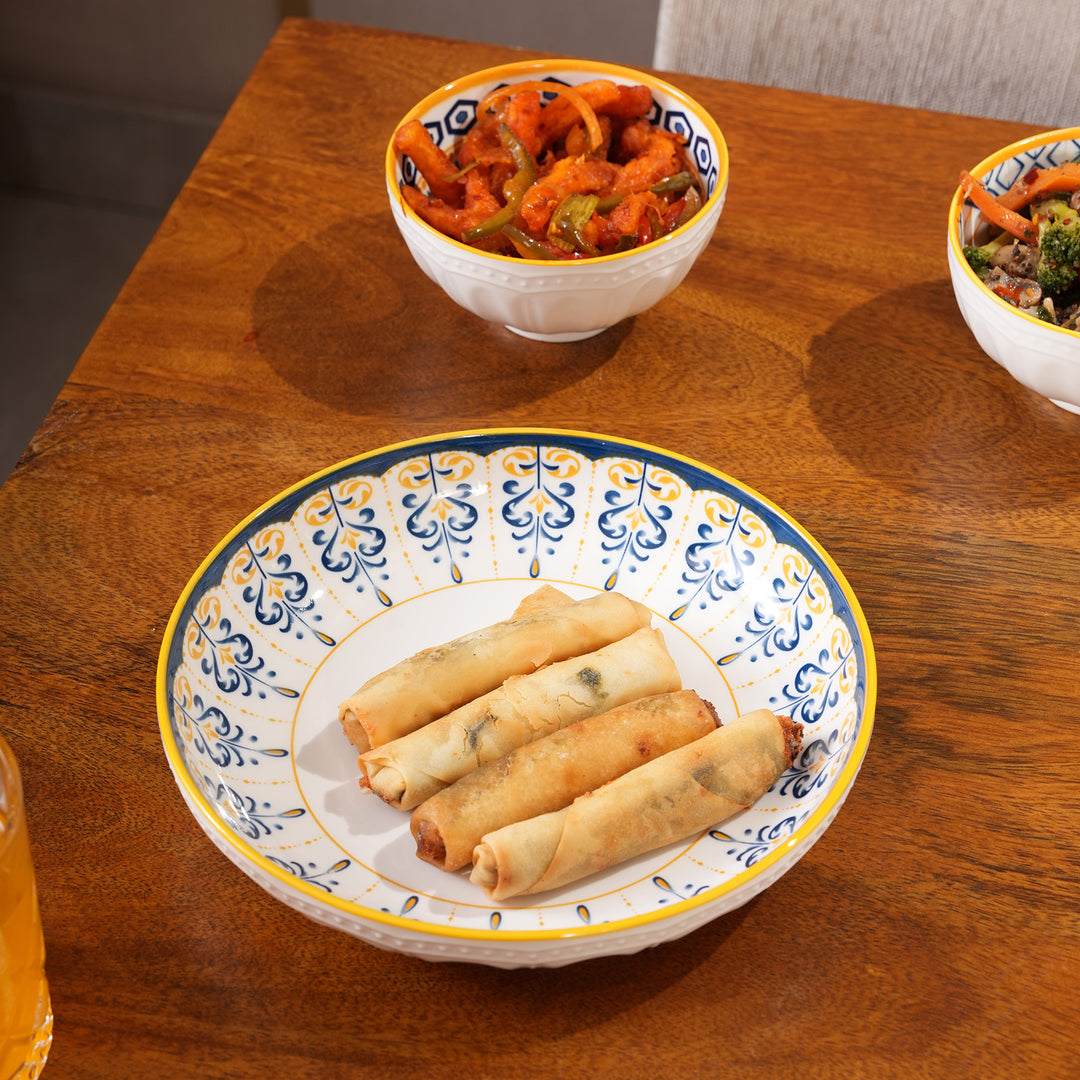 Mosaic Ceramic Dinnerware & Bowl Set