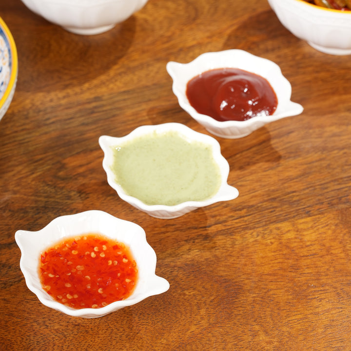 Leaf Dip Bowls | 3-Piece Set