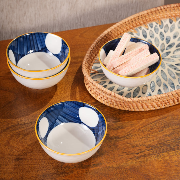 Polka Dot Ceramic Bowls