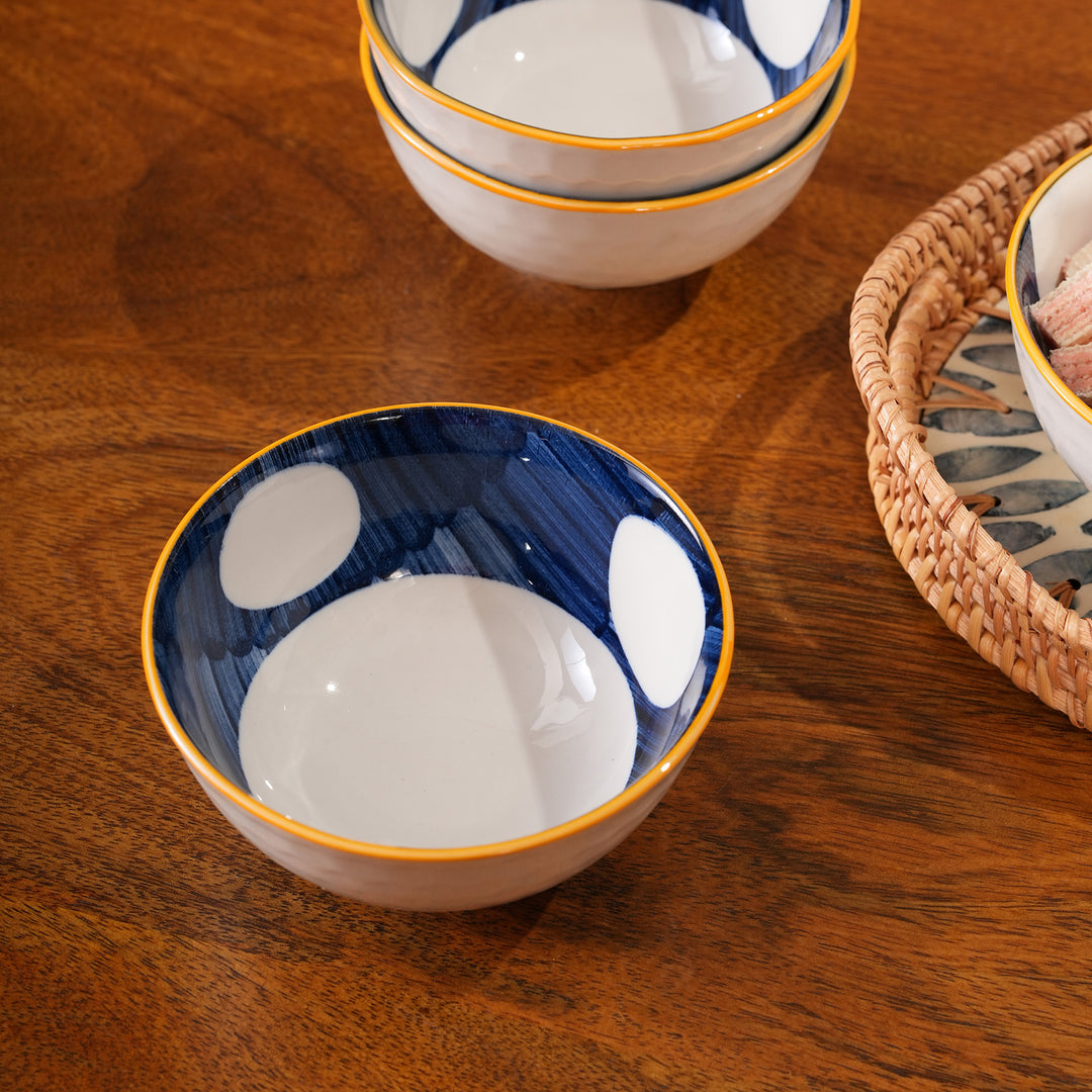 Polka Dot Ceramic Bowls