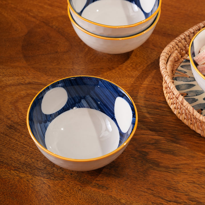 Polka Dot Ceramic Bowls