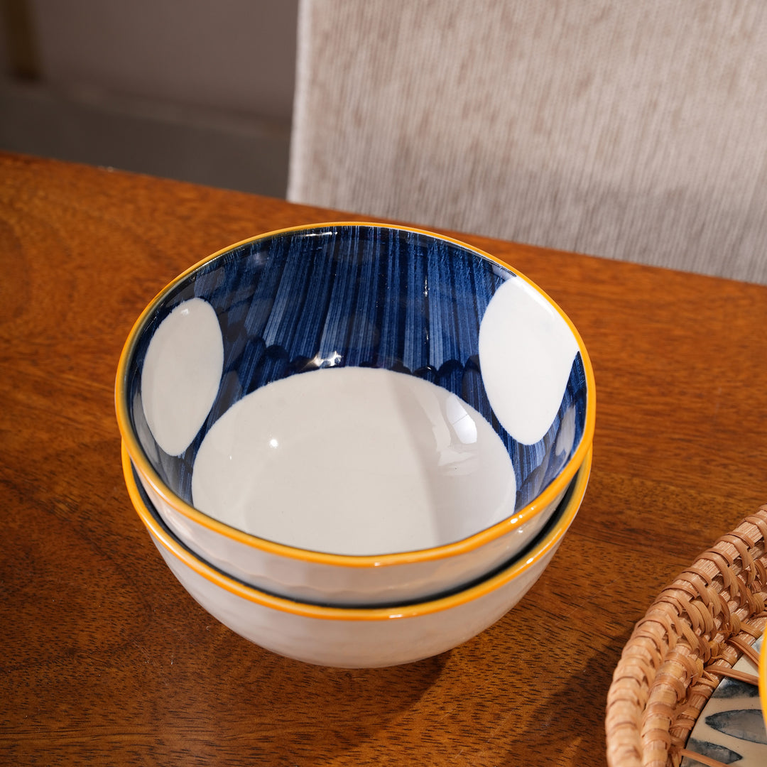 Polka Dot Ceramic Bowls