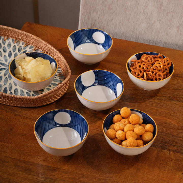 Polka Dot Ceramic Bowls