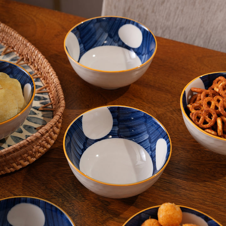 Polka Dot Ceramic Bowls