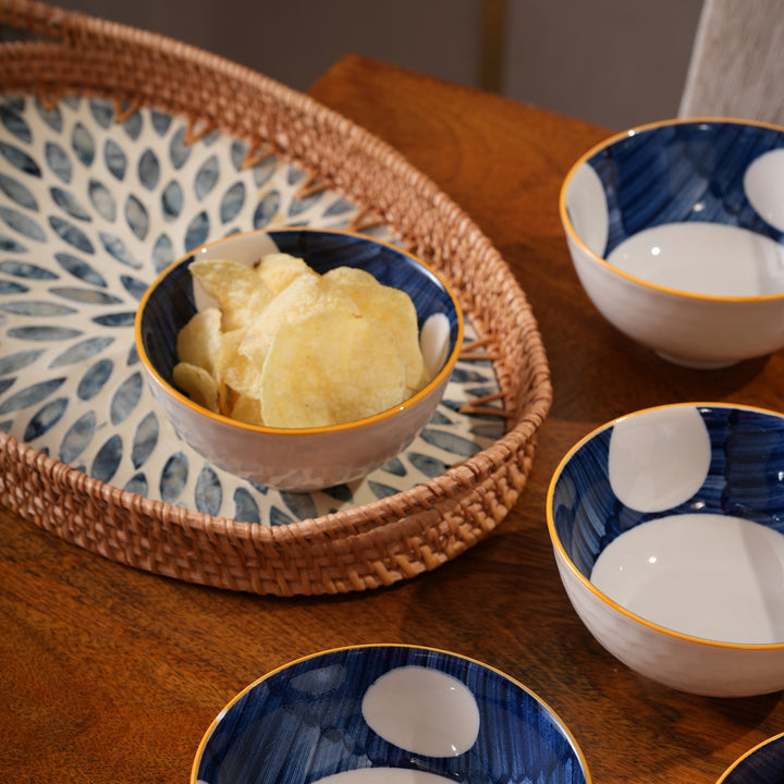 Polka Dot Ceramic Bowls