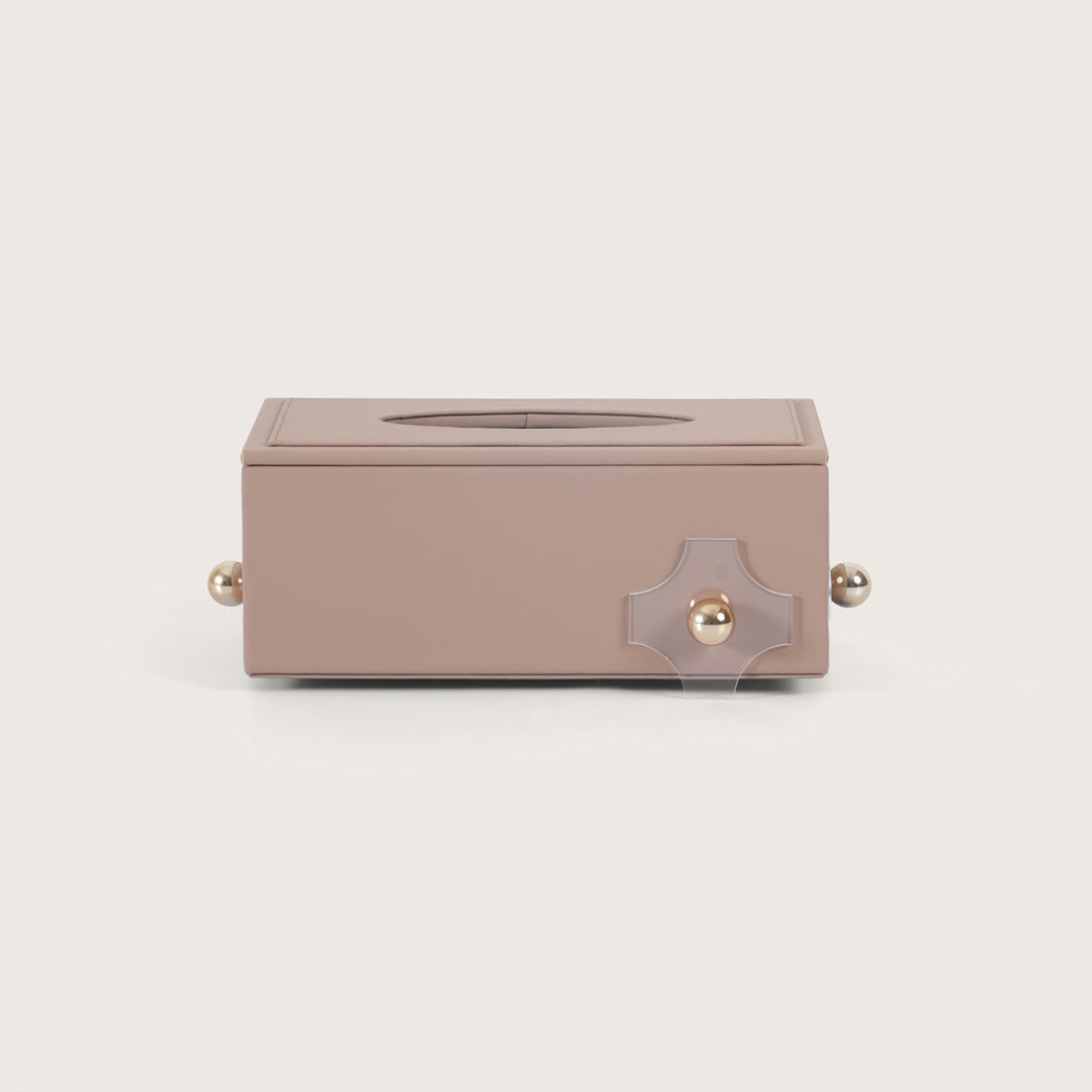 Modern Rectangular Leather Tissue Holder
