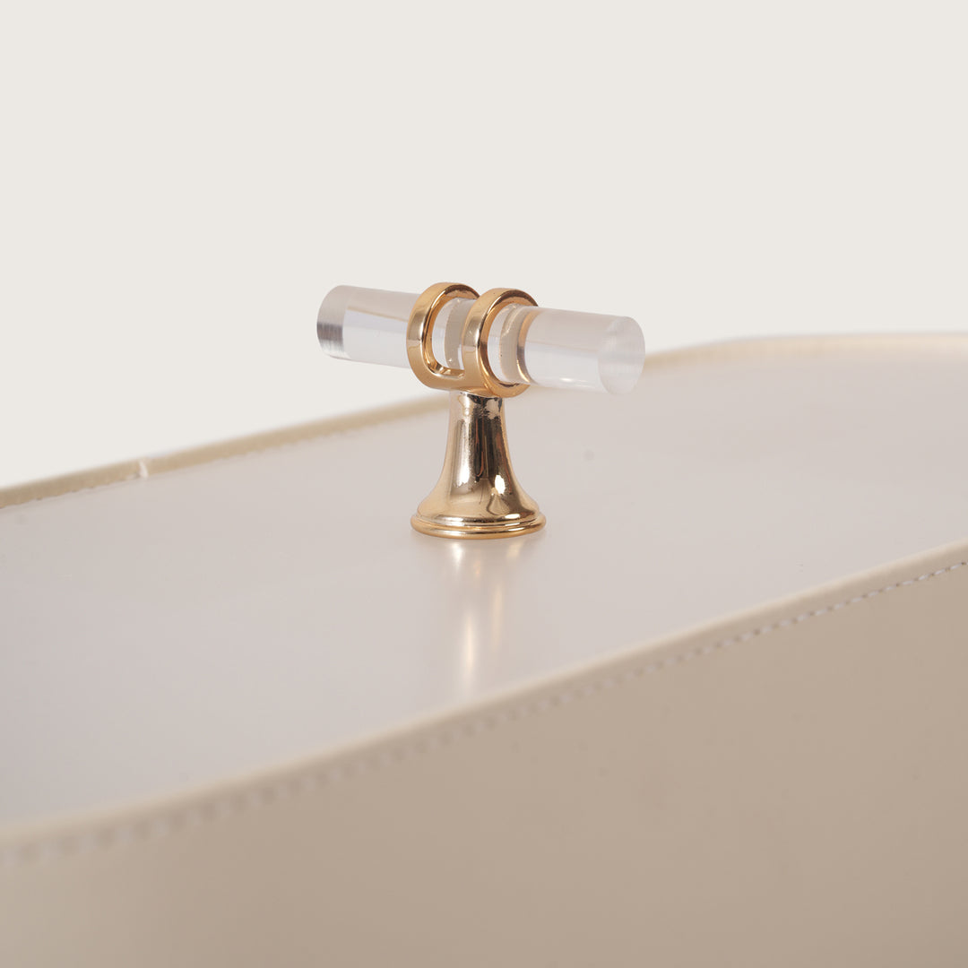 Luxe Leather Multicompartment Organiser Box