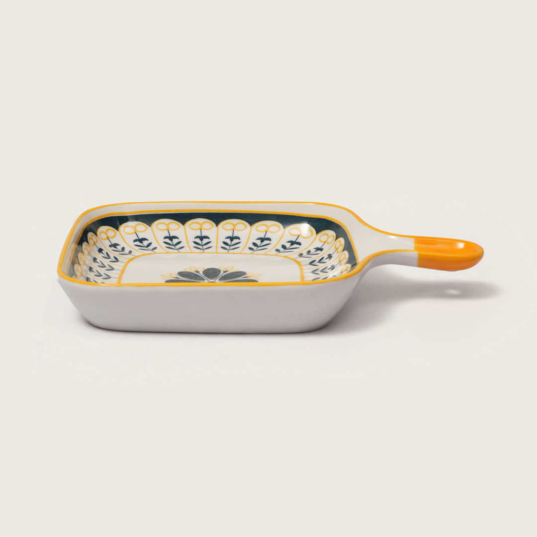 Mediterranean Motif Mini Square Platter