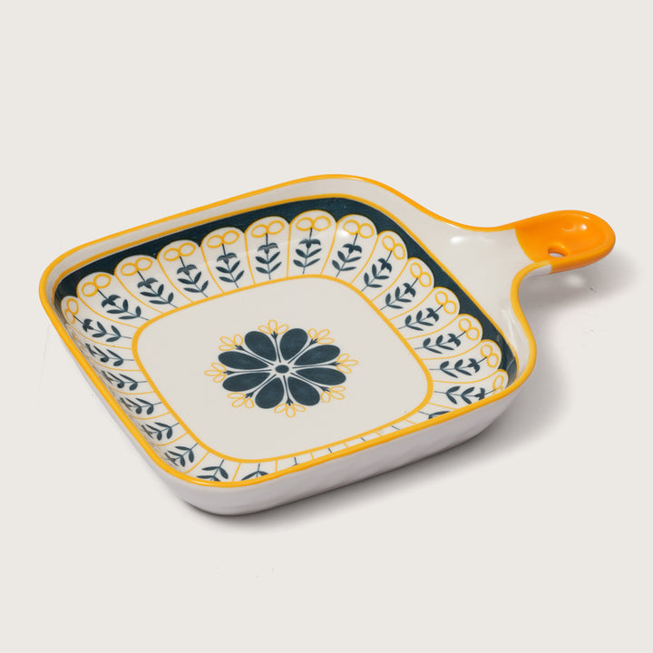 Mediterranean Motif Mini Square Platter