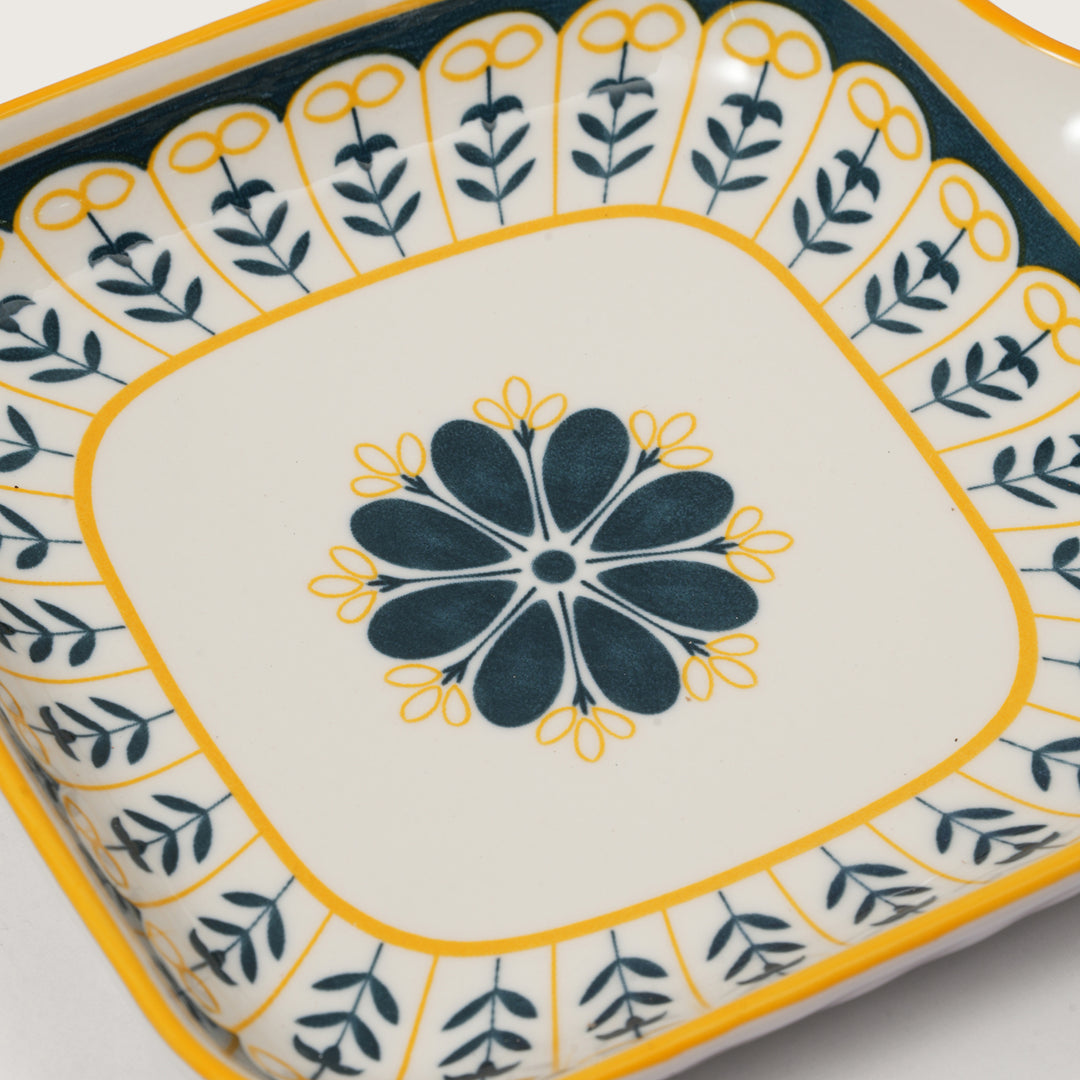 Mediterranean Motif Mini Square Platter