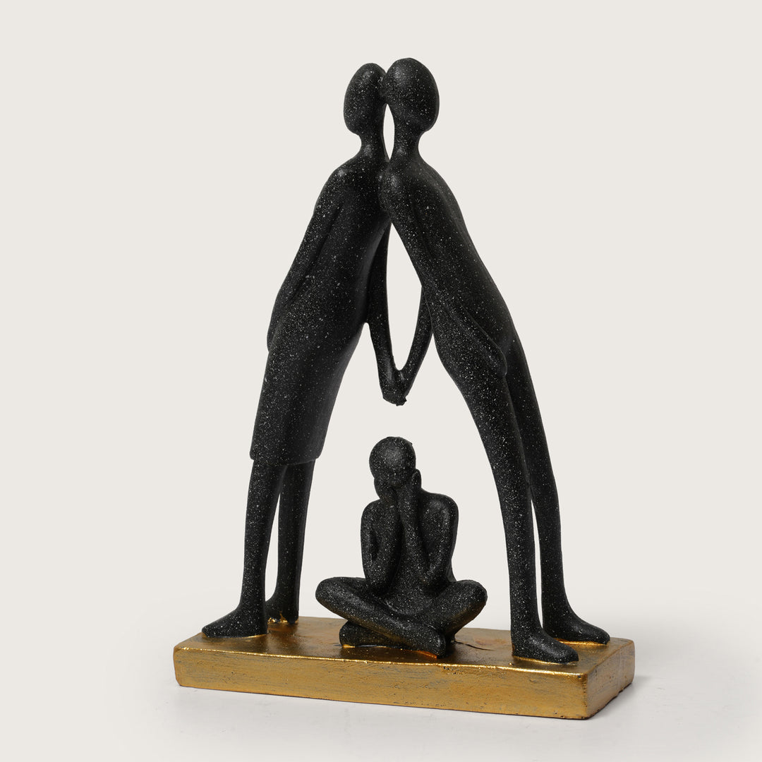 Abstract Family Protection Sculpture - Parents & Child
