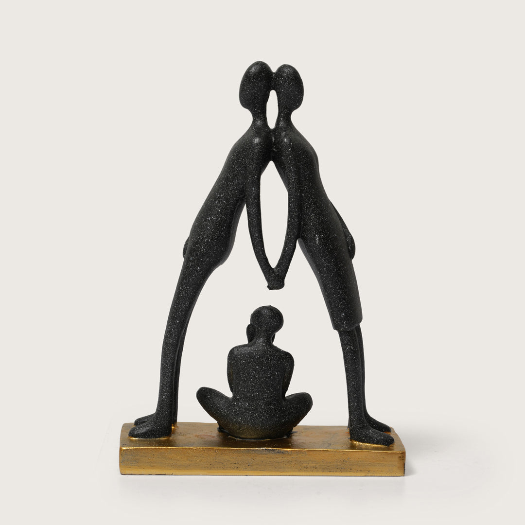 Abstract Family Protection Sculpture - Parents & Child