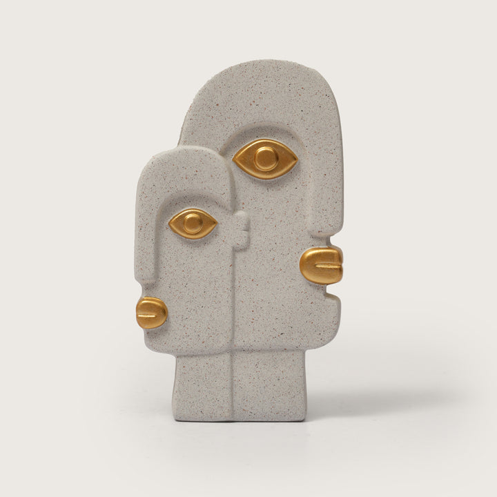 Abstract Dual Face Ceramic Vase