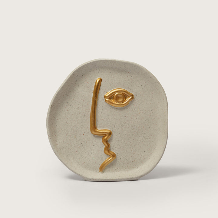 Modern Minimalist Faceline Showpiece & Vase