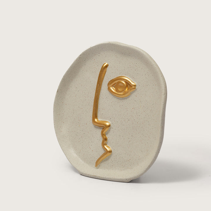 Modern Minimalist Faceline Showpiece & Vase