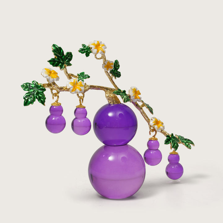 Enamel Flower Showpiece with Glass Drops