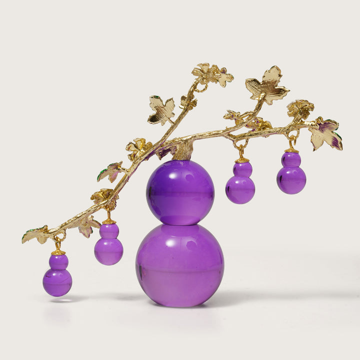 Enamel Flower Showpiece with Glass Drops