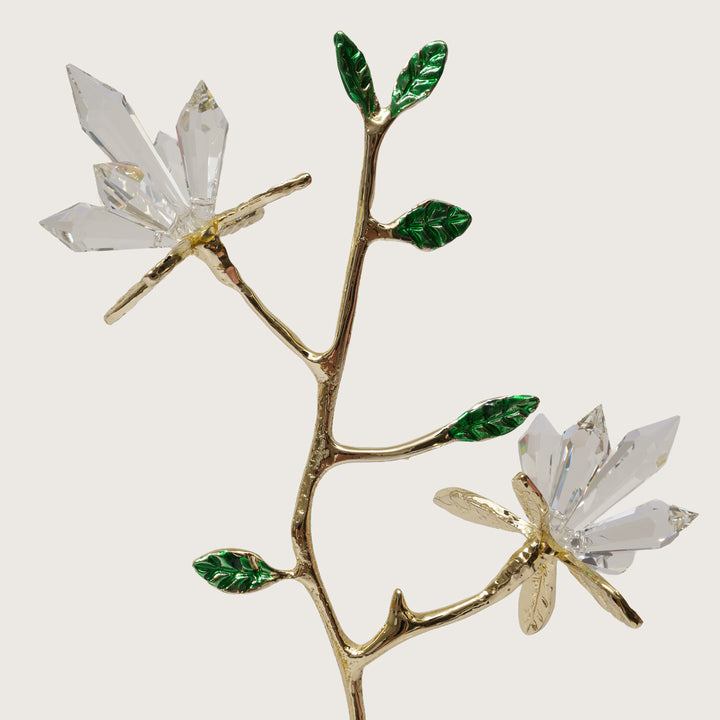 Exquisite Crystal floral Branch Sculpture