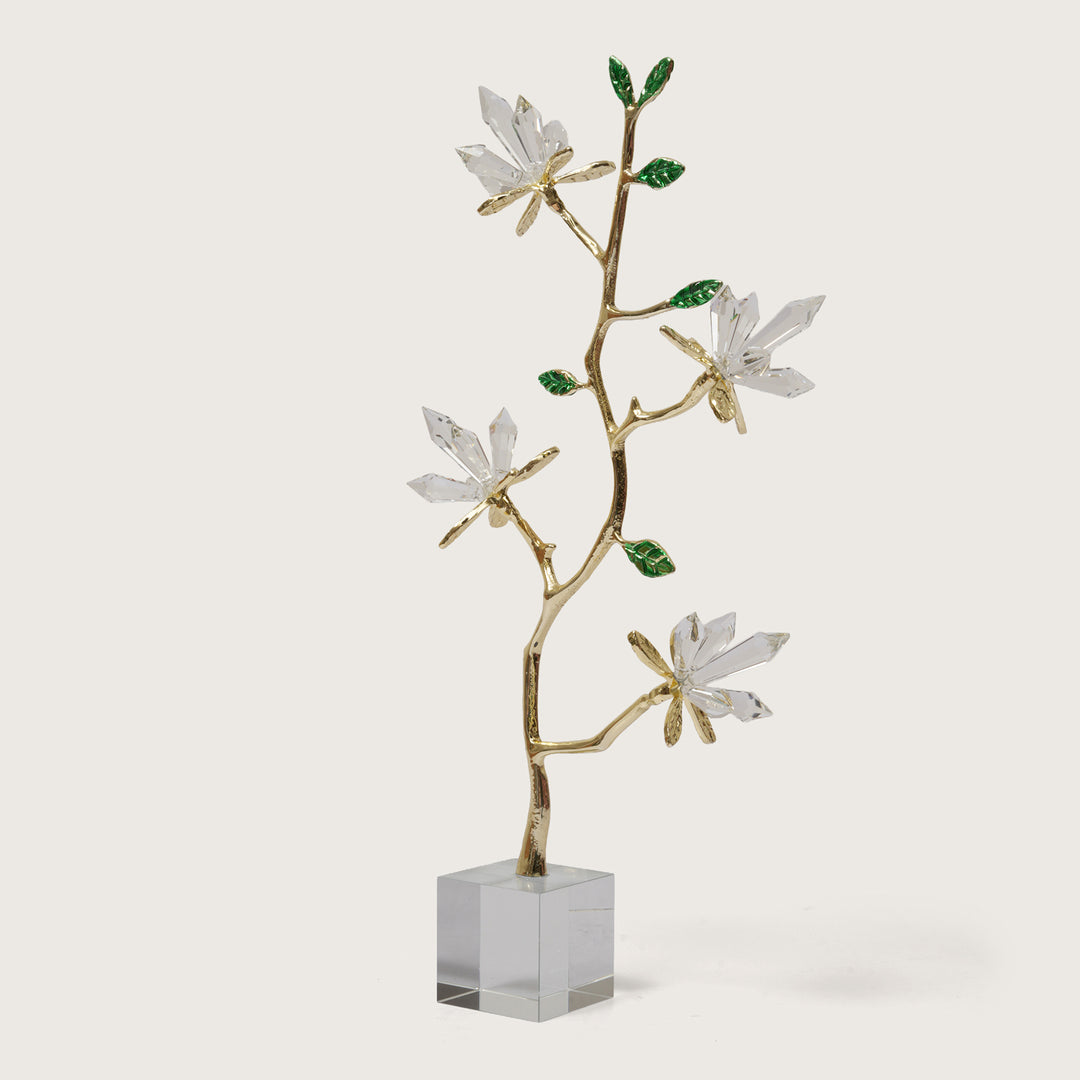 Exquisite Crystal floral Branch Sculpture