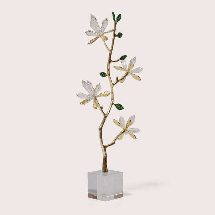 Exquisite Crystal floral Branch Sculpture