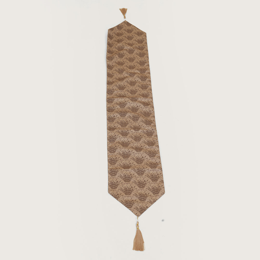 Decorative Table Runner with Tassels - Sienna