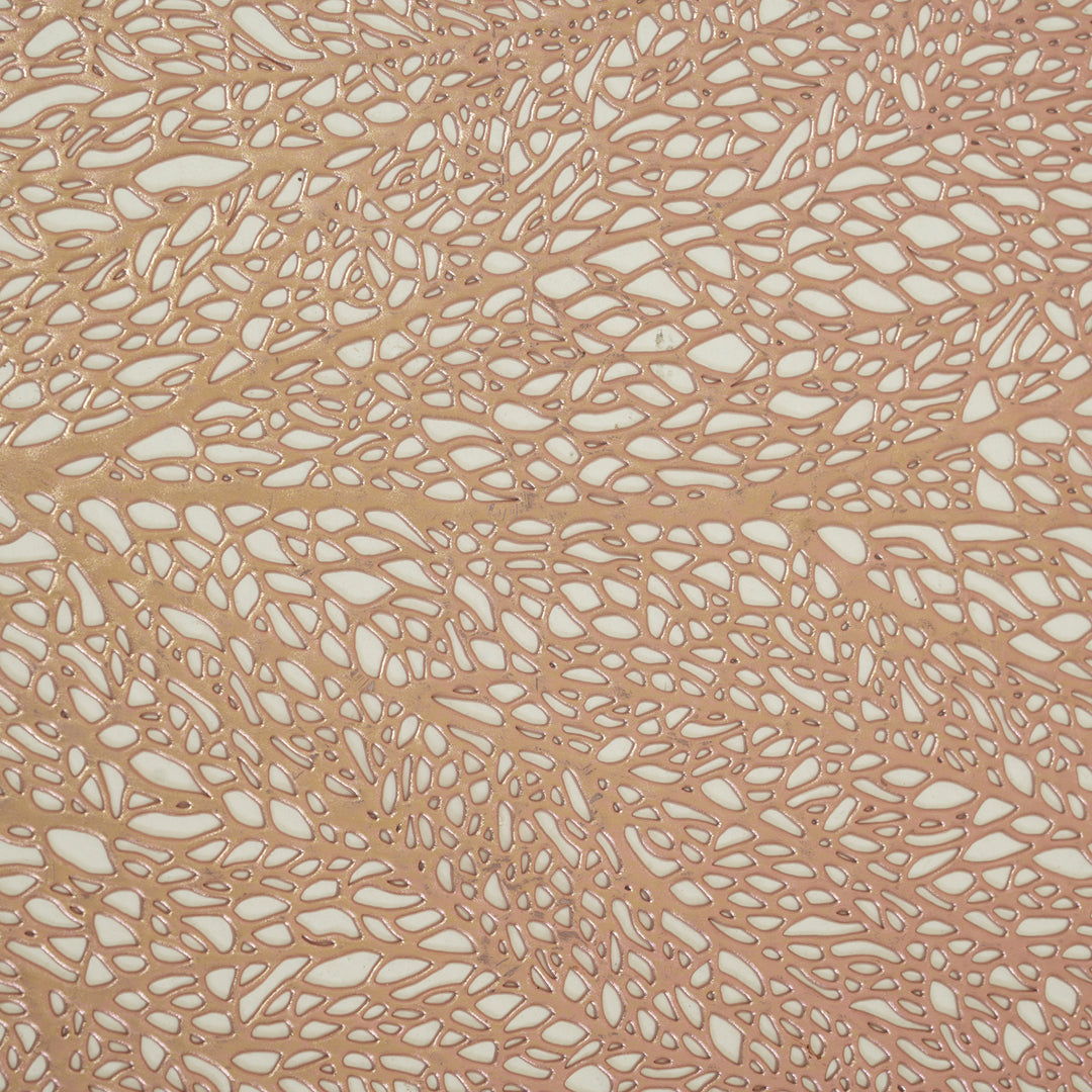 Leaf Shaped Decorative Table Placemat Rose Gold - Set of 6