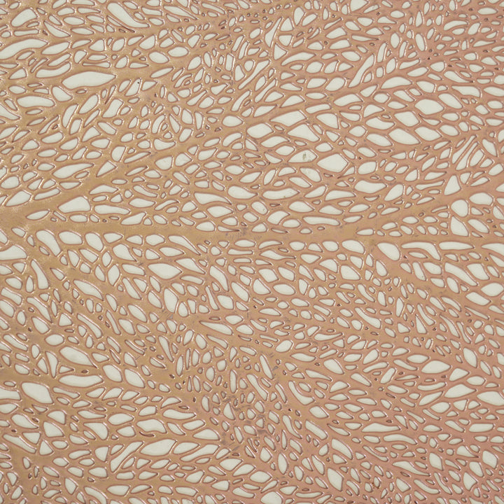 Leaf Shaped Decorative Table Placemat Rose Gold - Set of 6