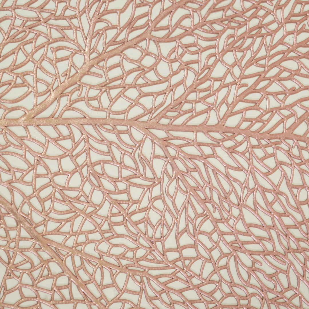 Circle -Shaped Decorative Table Placemat Rose Gold - Set of 6