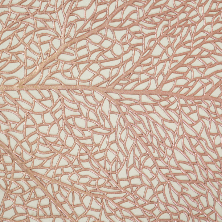 Circle -Shaped Decorative Table Placemat Rose Gold - Set of 6