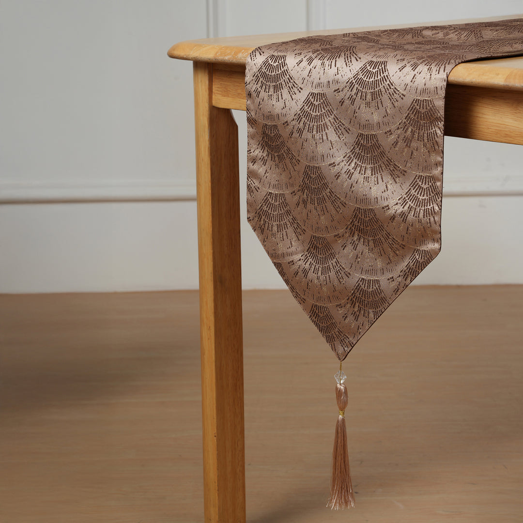 Decorative Table Runner with Tassels - Sienna