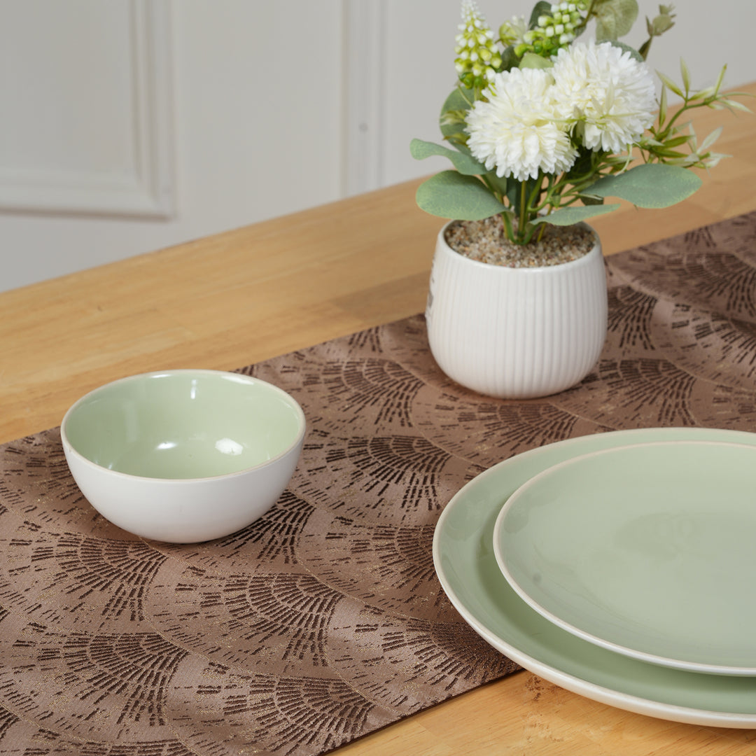 Decorative Table Runner with Tassels - Sienna