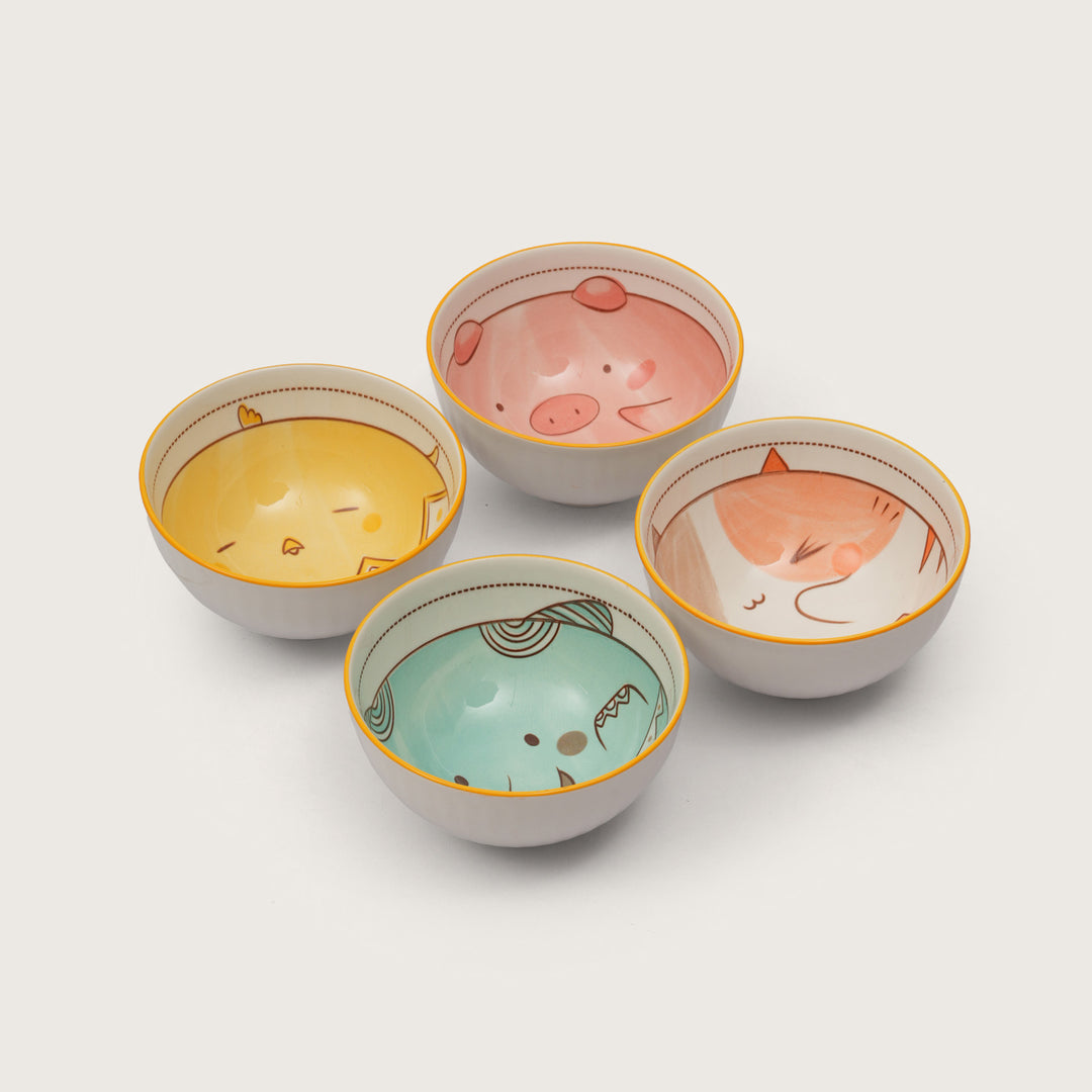 Whimsical Animal Face Snack Bowls for Kids and Adults