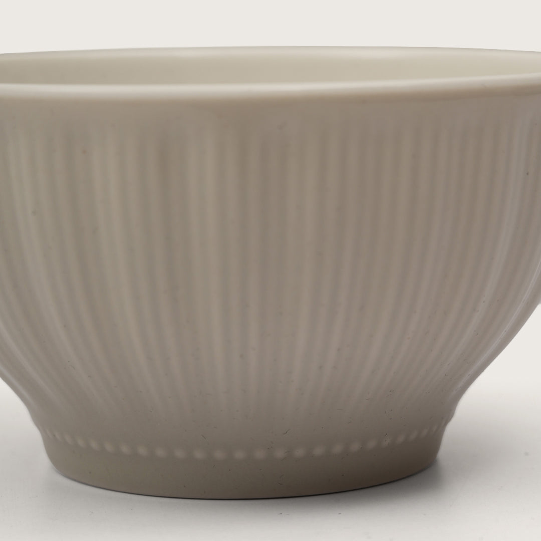 Premium Ribbed Gourmet Soup Bowl With Spoons
