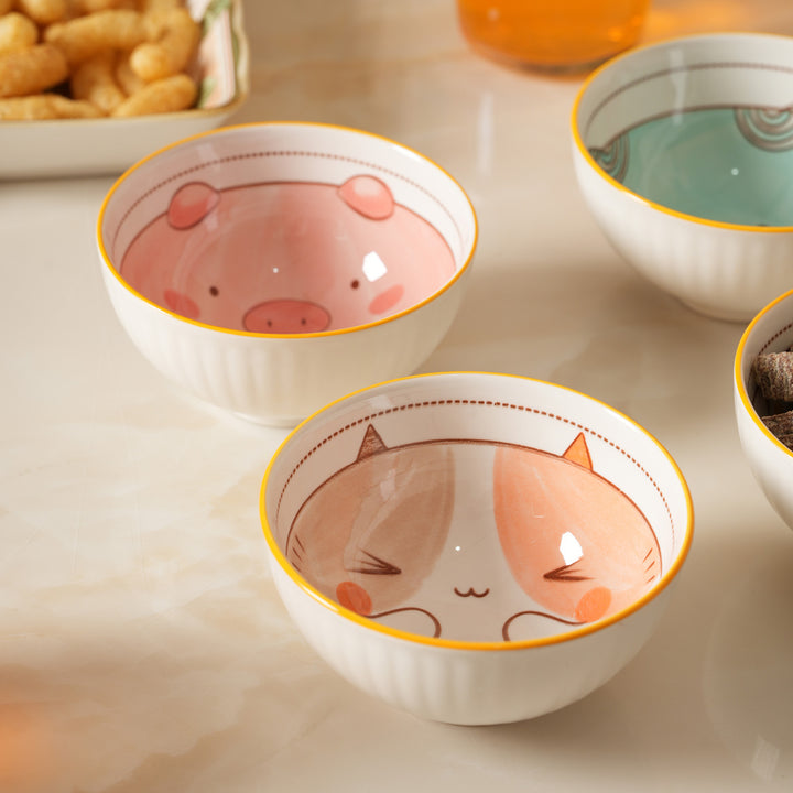 Whimsical Animal Face Snack Bowls for Kids and Adults