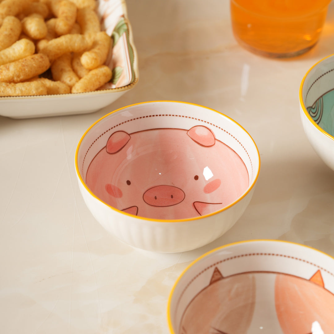 Whimsical Animal Face Snack Bowls for Kids and Adults
